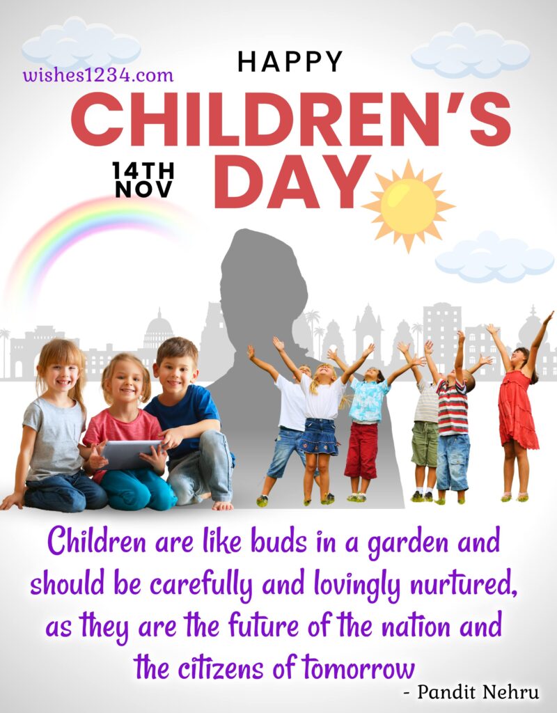 Children's Day Message with image.
