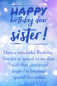 Birthday wishes for sister - wishes1234