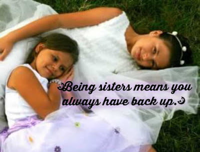 Younger sister sleeping near elder sister, bonding between siblings.