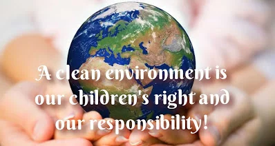 Planet earth protected by many hands, World environment day quotes.