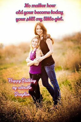 Mother with daughter, Kids birthday wishes