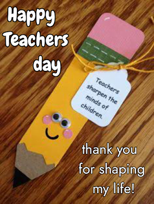 Pencil with teachers day message, Happy Teachers Day | Teachers day Quotes.