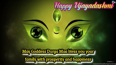 Image of goddess durgaas eyes, Happy Dussehra and Vijayadashami.