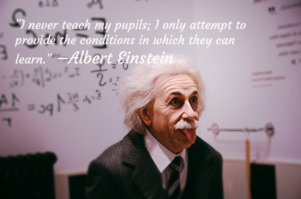 Albert Einstein in classroom, Happy Teachers Day | Teachers day Quotes.
