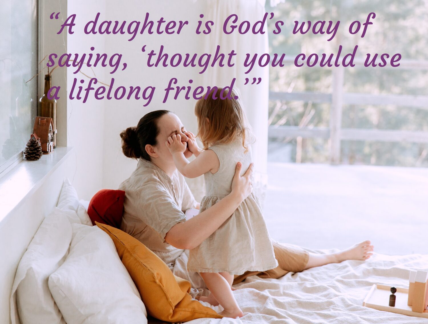 Girl closing mothers eyes, Daughter quotes