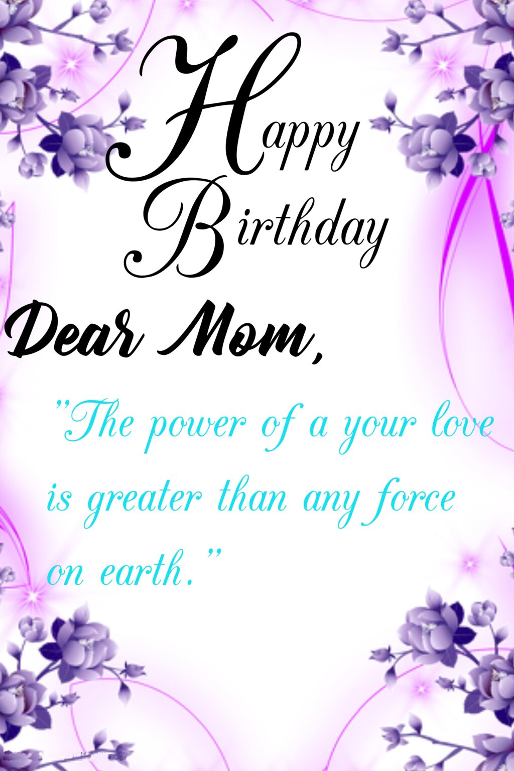 Happy Birthday Mom - wishes1234