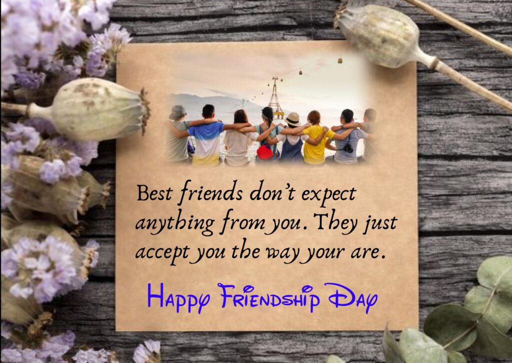 Group of friends holding each others, Friendship quotes | Happy Friendships Day.