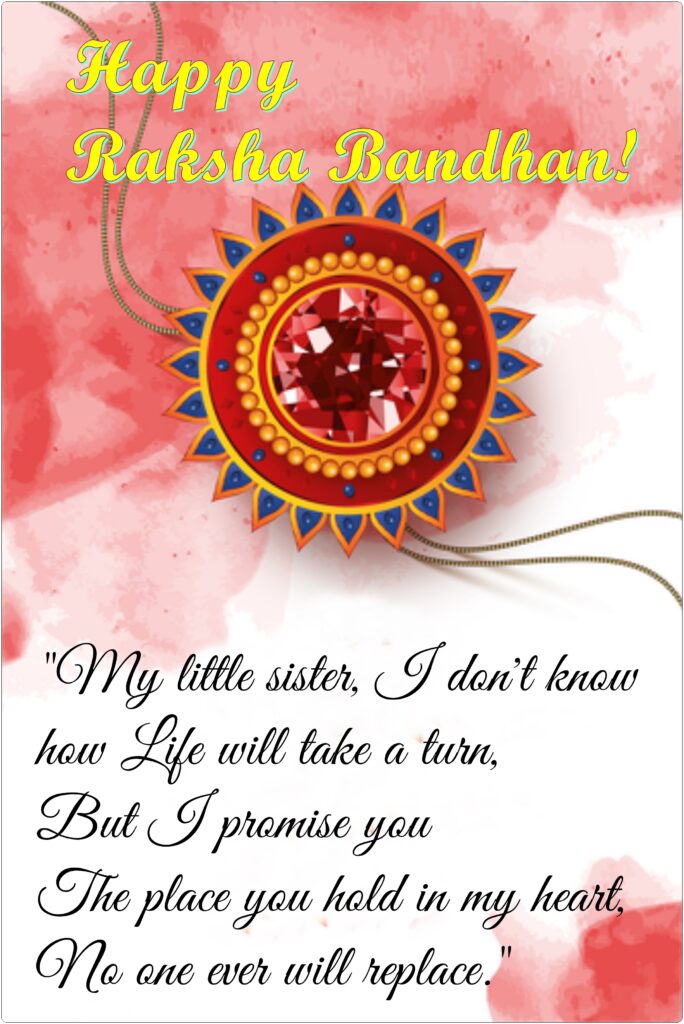 Rakhi with red jewel, Raksha Bandhan Quotes | Happy Rakhi.