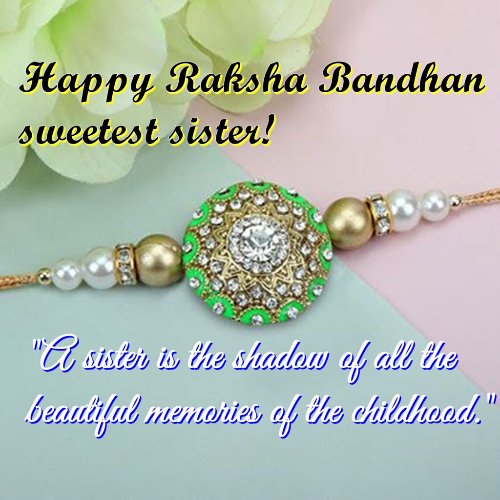 Rakhi with stones and pearls, Raksha Bandhan Quotes | Happy Rakhi.