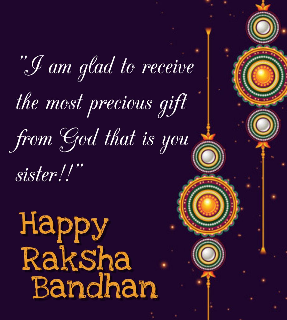 Two rakhis with orange thread and round dot design, Raksha Bandhan Quotes | Happy Rakhi