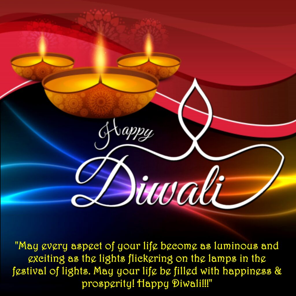Three copper diyas, Happy Diwali | Diwali Wishes.