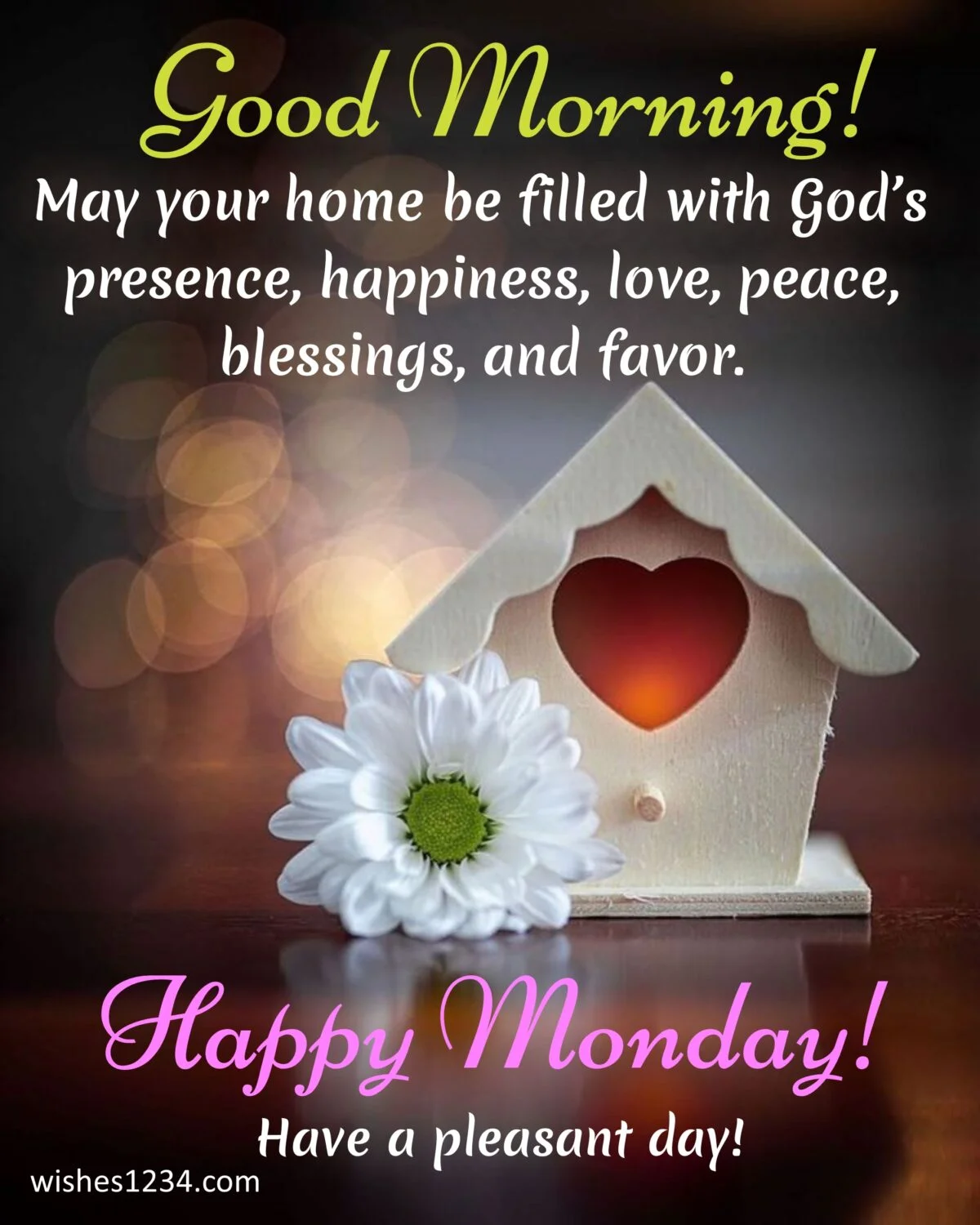 Toy house and flower, Monday Quotes | Monday Motivation.