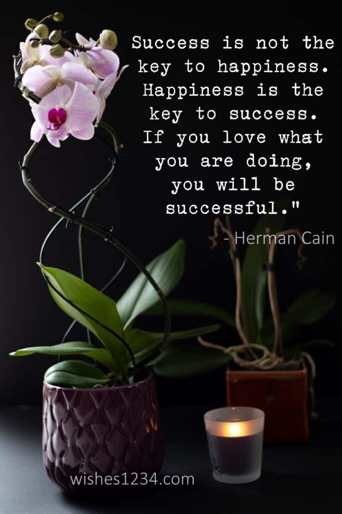 Orchid flower with candle, Life Quotes | Famous Quotes about Life.