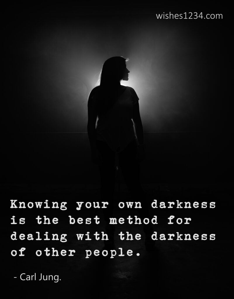 Woman's image in darkness, Life Quotes | Famous Quotes about Life.