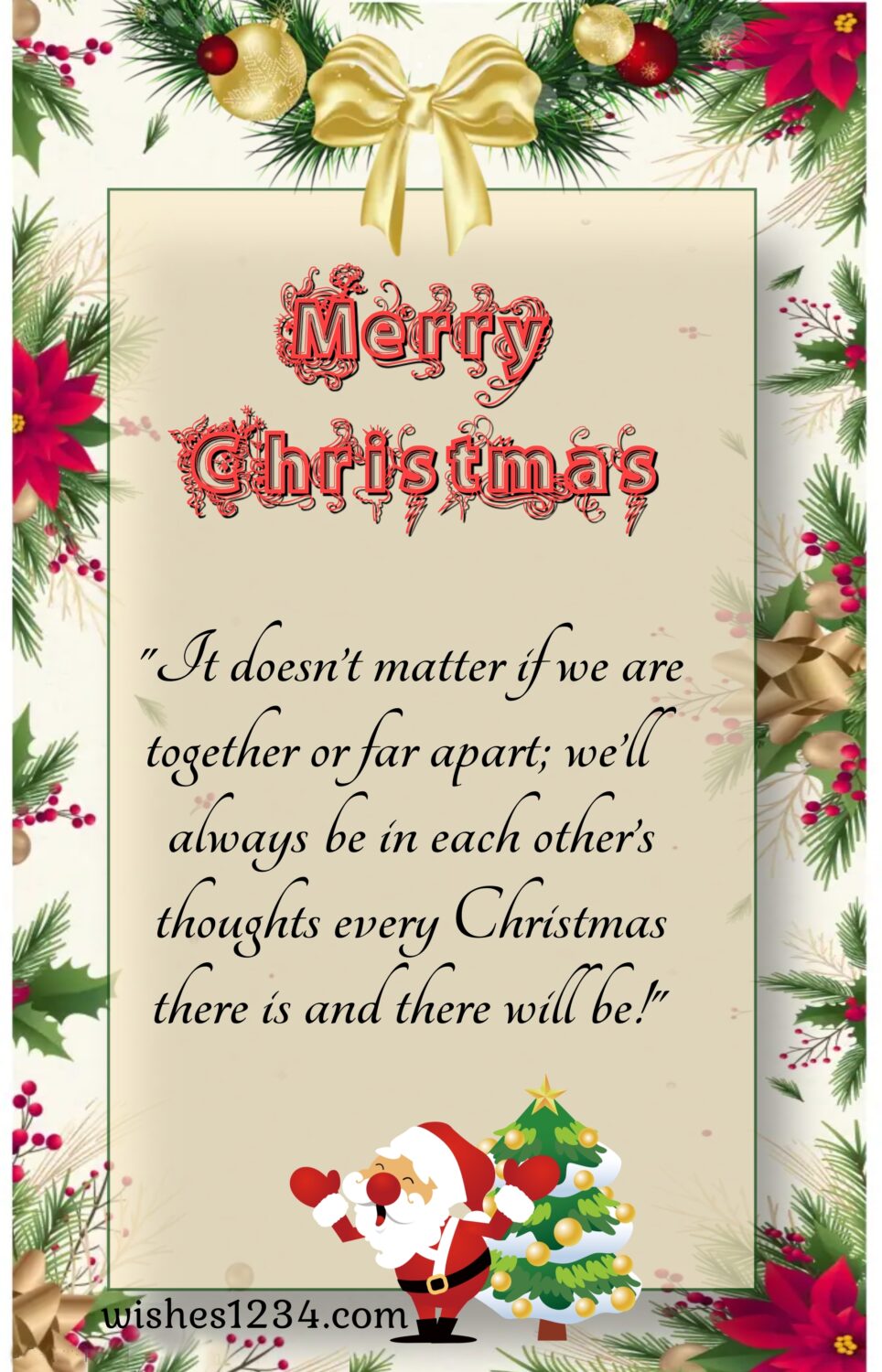 Merry Christmas postcard, Merry Christmas Quotes & short wishes.