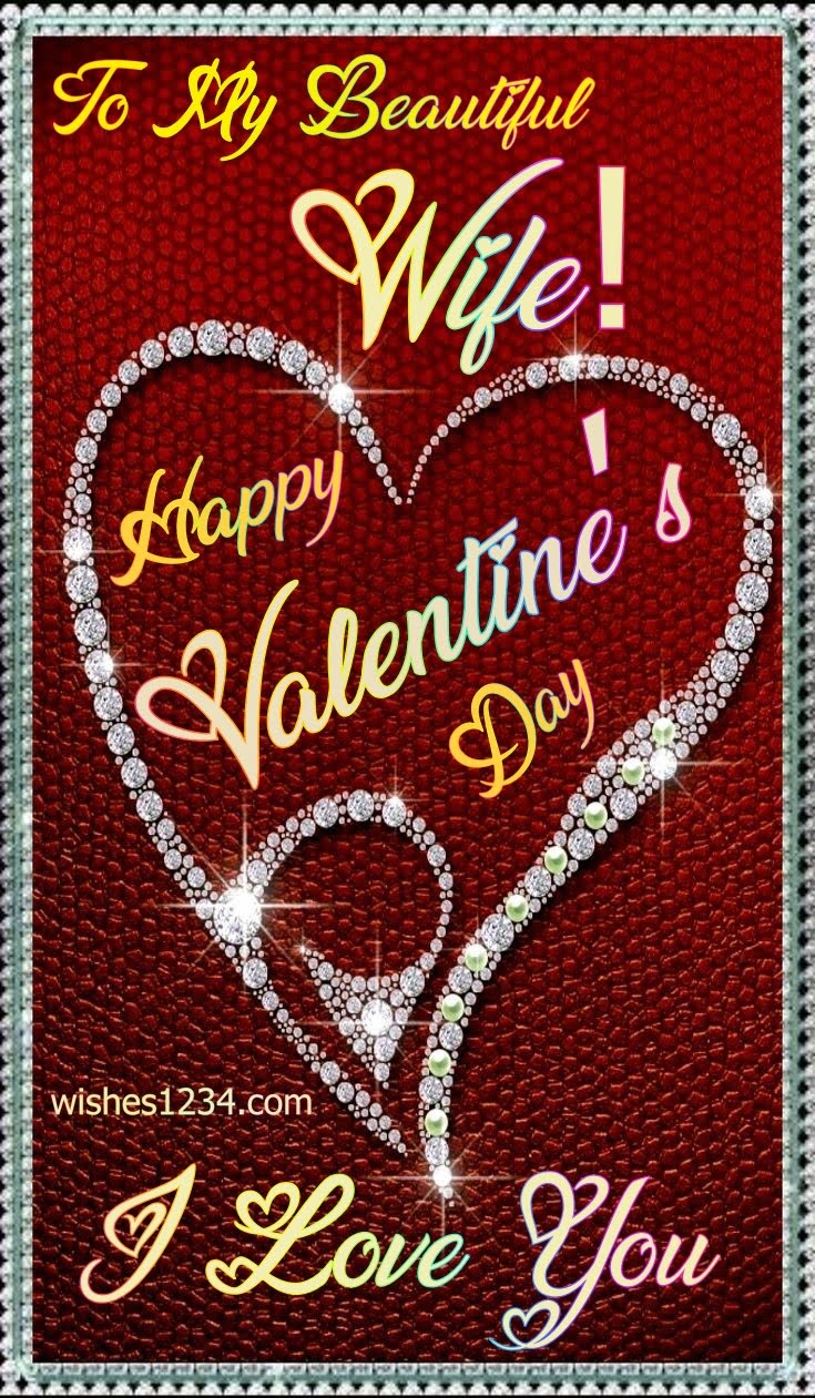 Valentine day in diamond hearts, Valentine's Day | Valentine quotes.