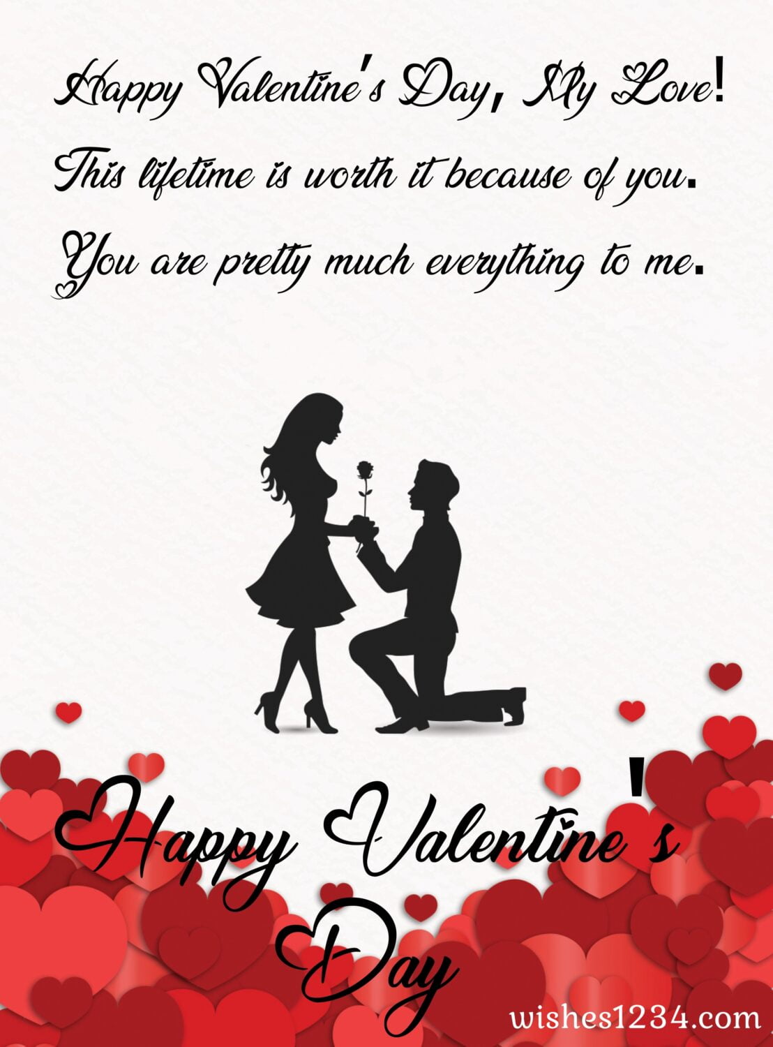 Boy proposing to girl with rose flower in hand, Valentine's Day | Valentine quotes.