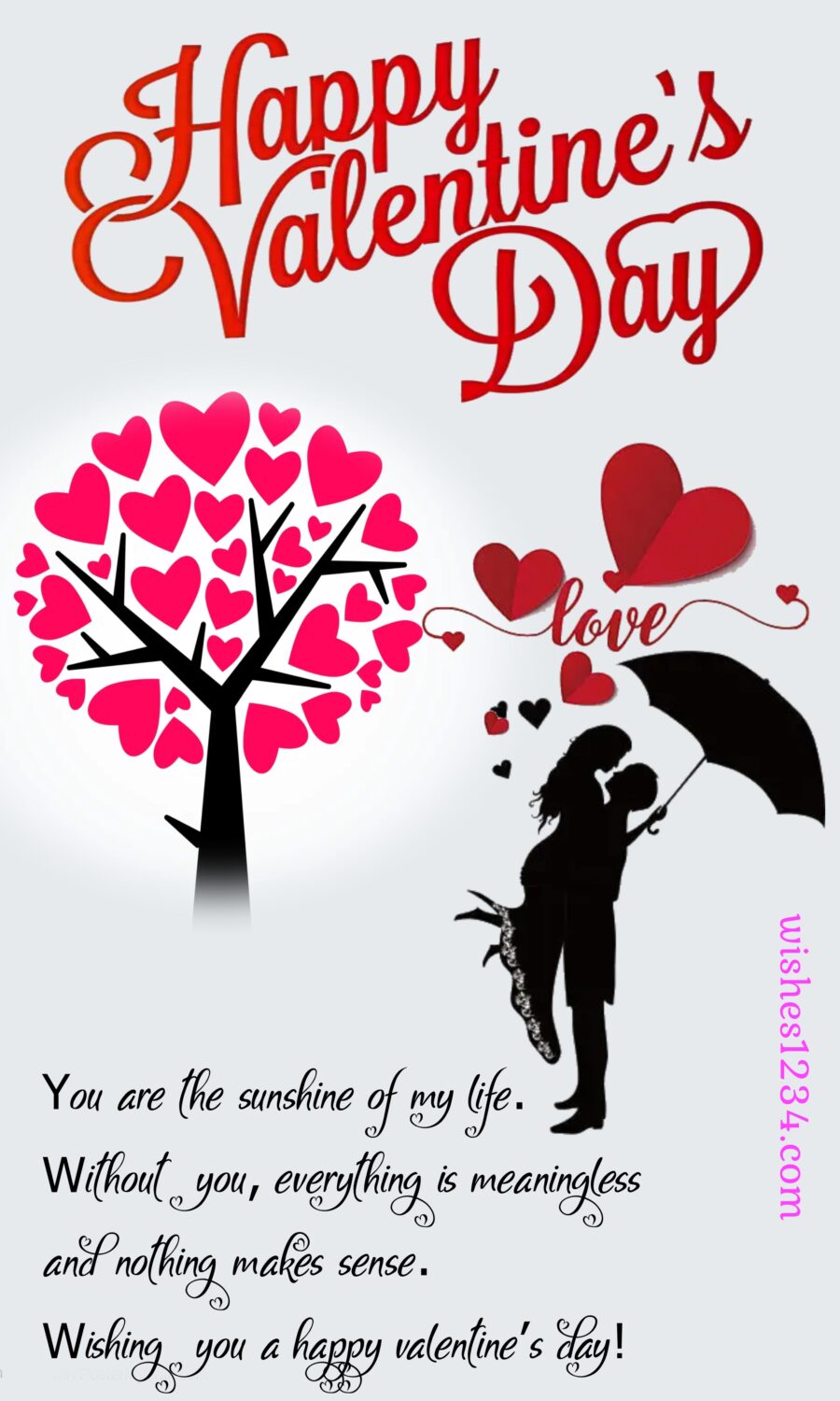 Couple under umbrella, Valentine's Day | Valentine quotes.