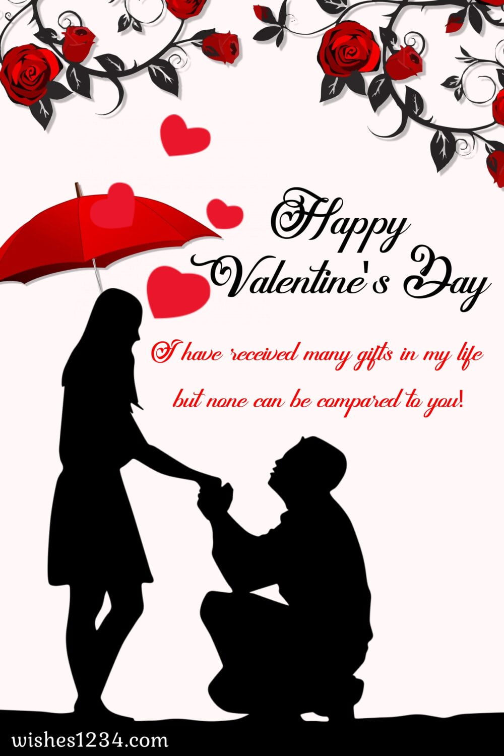 Dark image of couple, Valentine's Day | Valentine quotes.