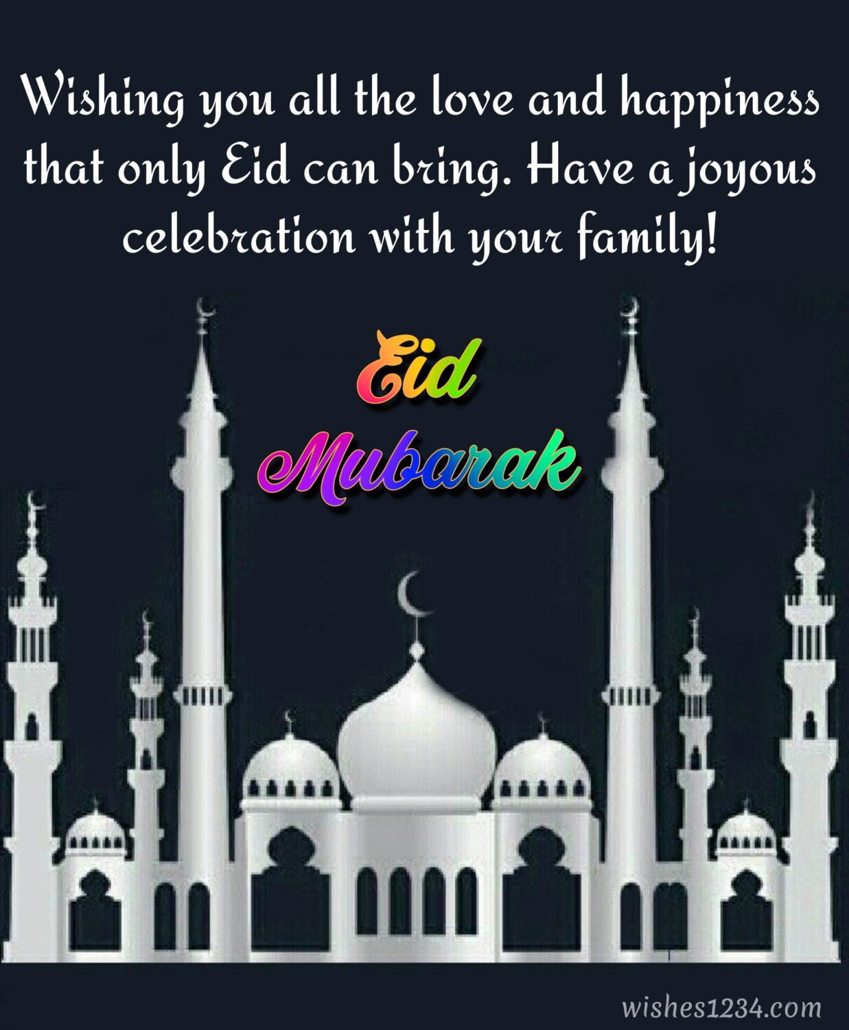 White mosque background, Eid ul Fitr | Ramadan Mubarak | Eid Mubarak wishes.