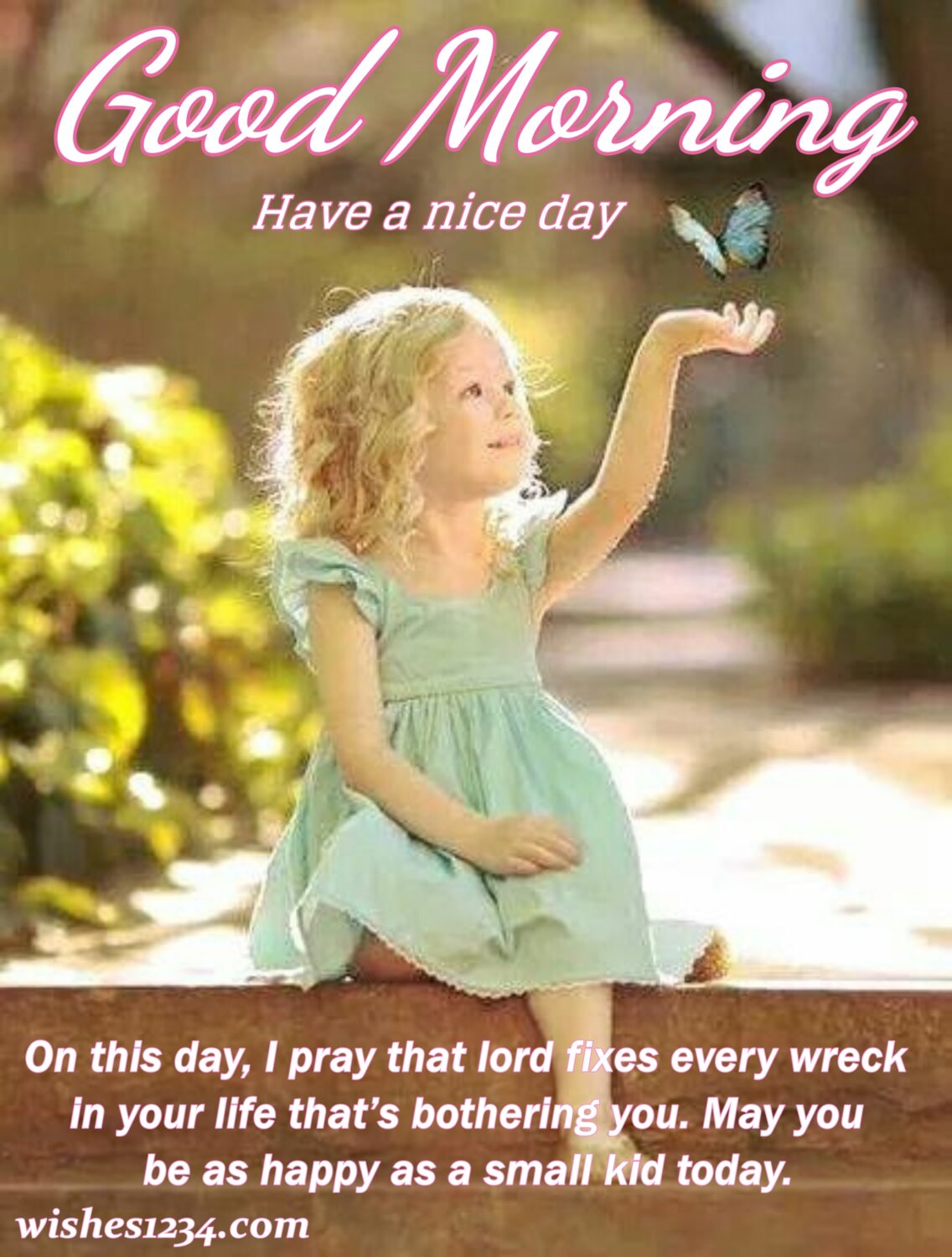 Little girl catching butterfly, Friday Quotes | Good Morning Friday | Happy Friday | Blessed Friday Quotes.