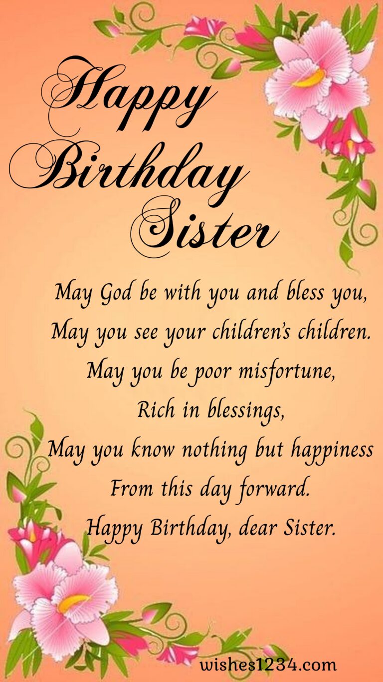 120+ Birthday Wishes for Sister | Birthday wishes for elder Sister
