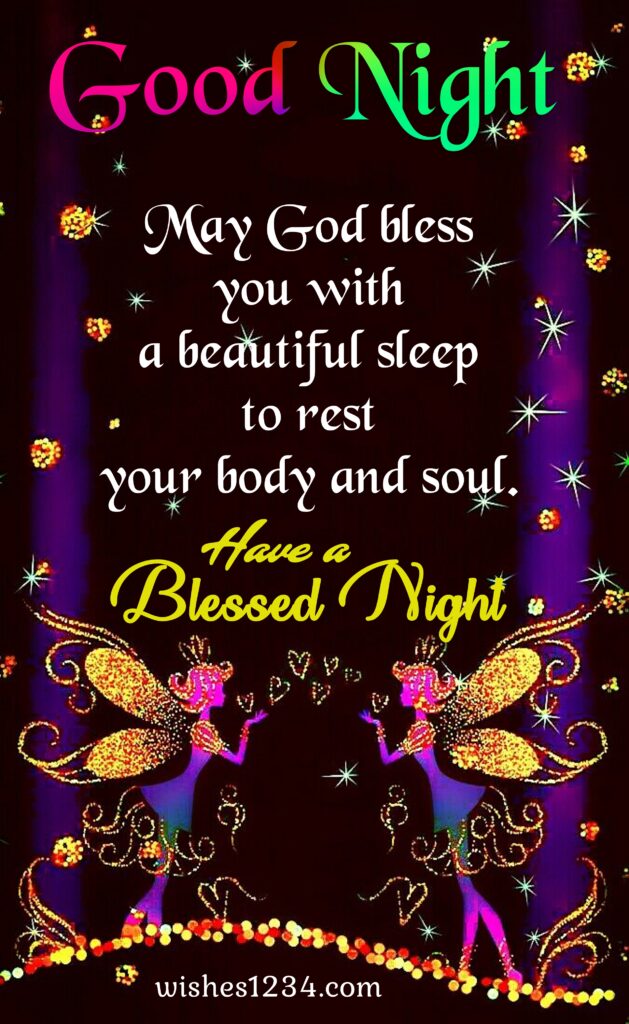 Fairies wishing good night, Good Night Quotes.