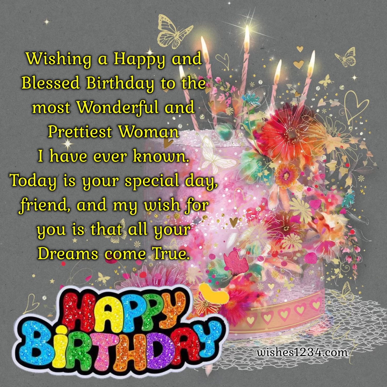 Happy birthday to a lady friend, Happy Birthday wishes for friend girl.