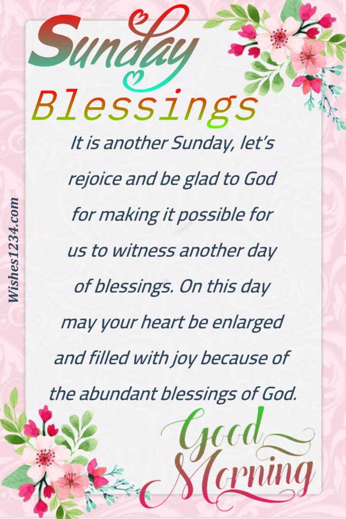 150+ Sunday blessings quotes, images, and short prayers