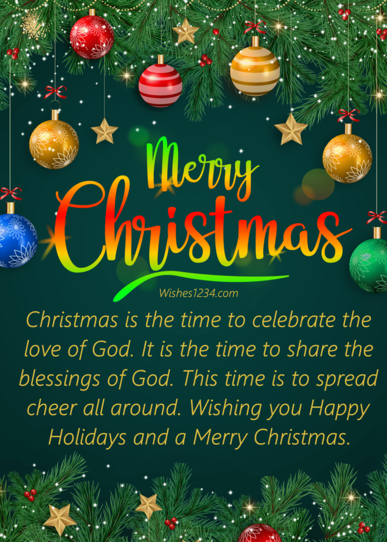 Top 180+ Merry Christmas Wishes, Messages and Greetings