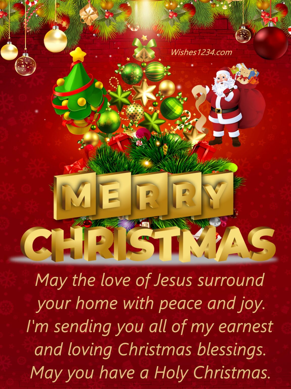 Top 180+ Merry Christmas Wishes, Messages And Greetings