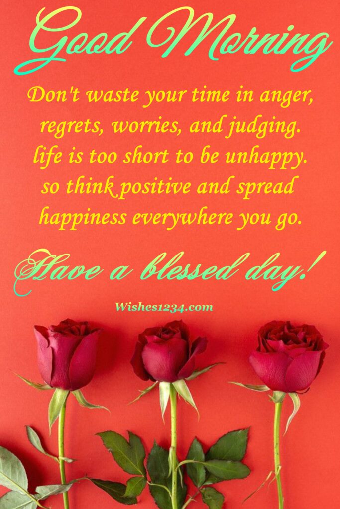 Good Morning Beautiful Quotes, Three red roses wallpaper.