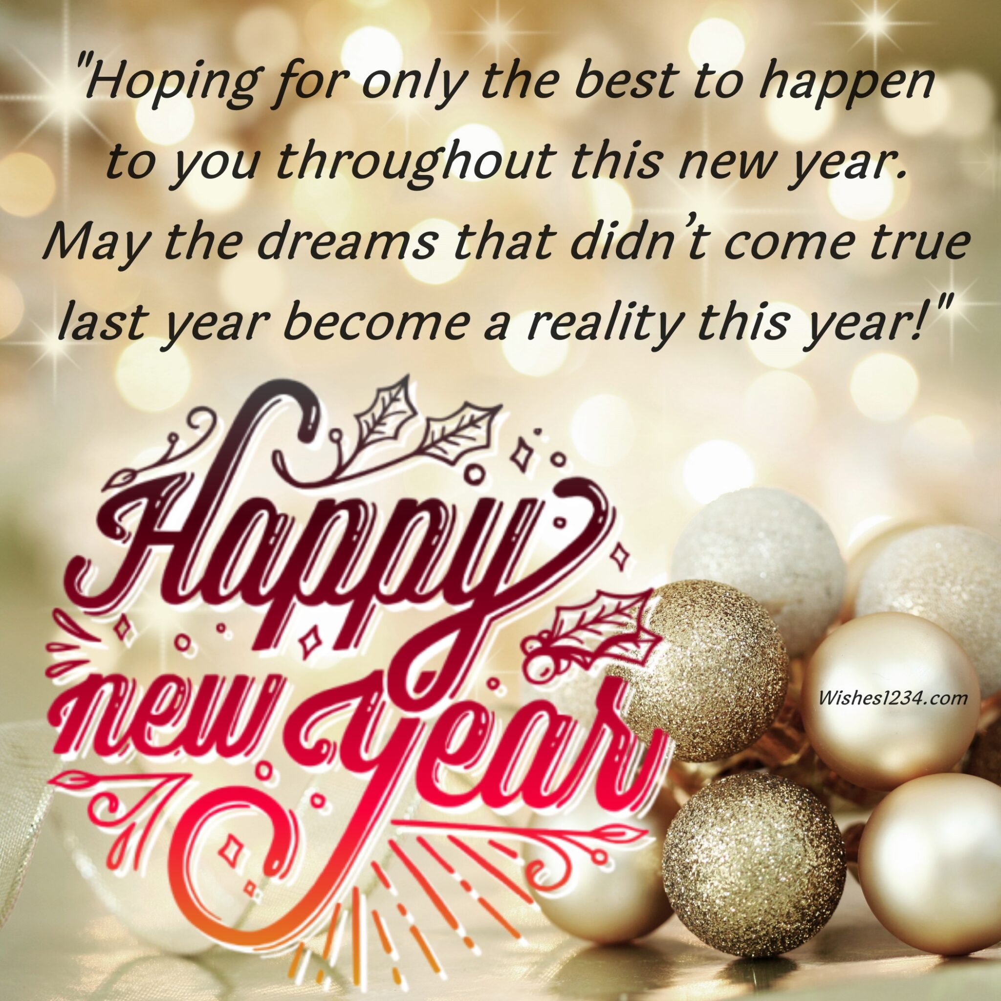 180+ Happy New Year wishes, quotes & greetings with Images