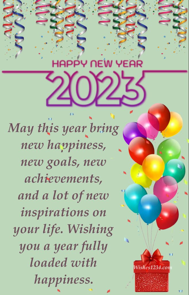 New year wishes with Light green colour background, Inspirational Quotes for New Year.