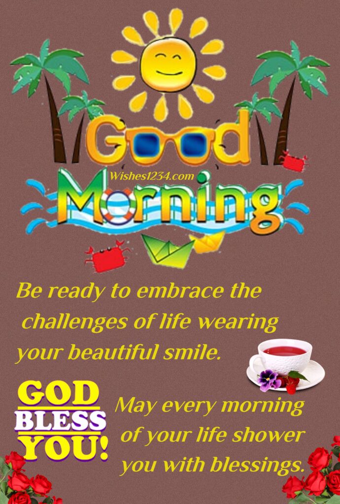 Good Morning Friend, Brown background image.