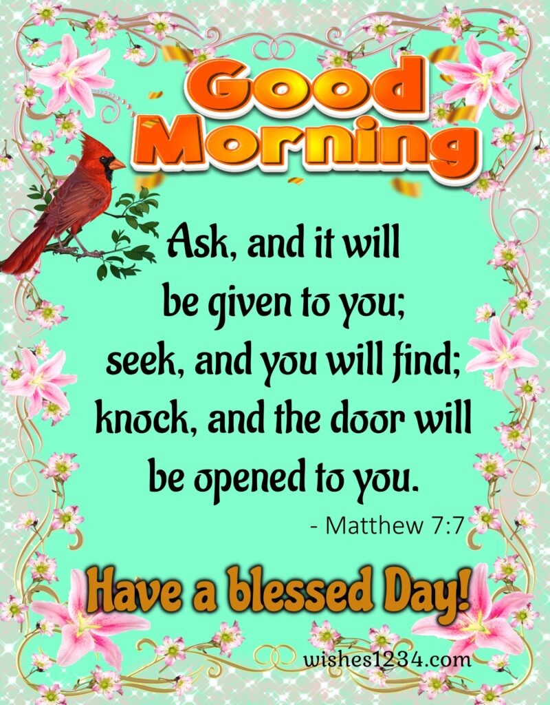 Good morning quotes with blessing. 