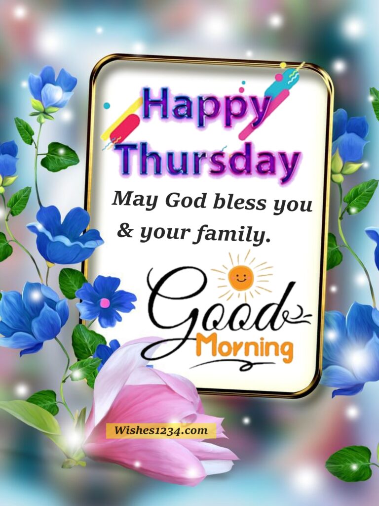Greeting card with flowers, Thursday morning quotes |Thursday motivational quotes,wishes1234.com