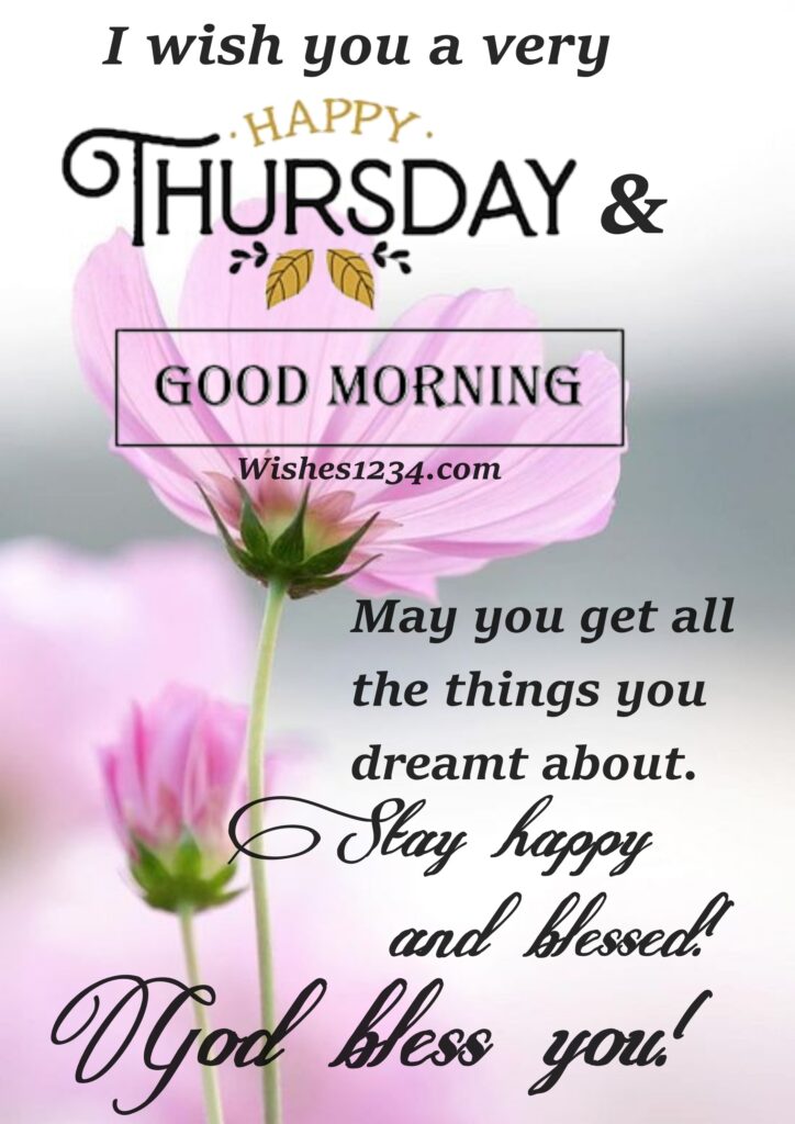 Pink flowers background, Thursday morning quotes |Thursday motivational quotes,wishes1234.com