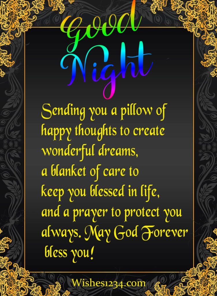 Golden design black wallpaper ,Good Night Images| Good night Blessings,wishes1234.com