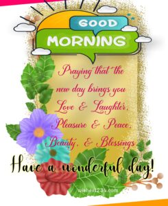 Good Morning Blessings and Prayers