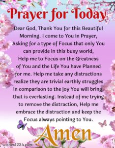 Good Morning Blessings and Prayers