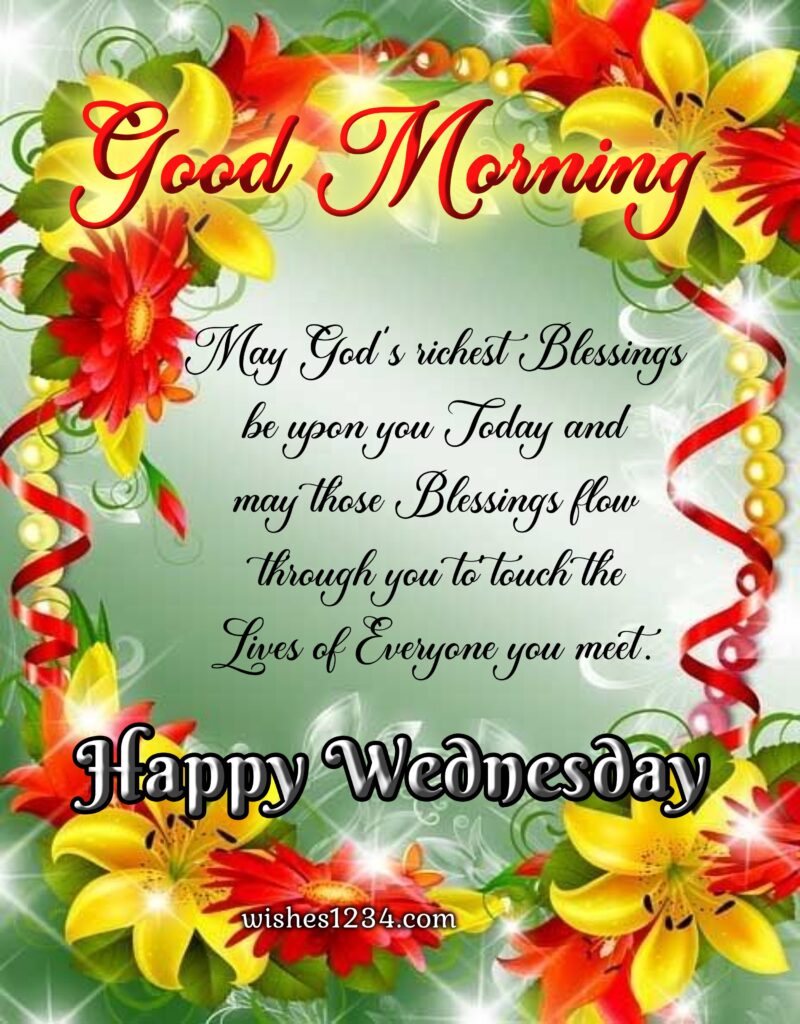 Wednesday blessings and prayers.