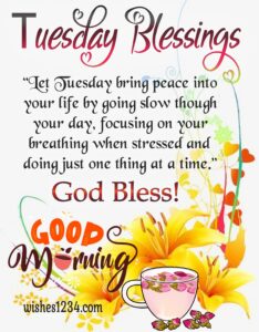 80+ Quotes for Tuesdays and Blessings with beautiful Images