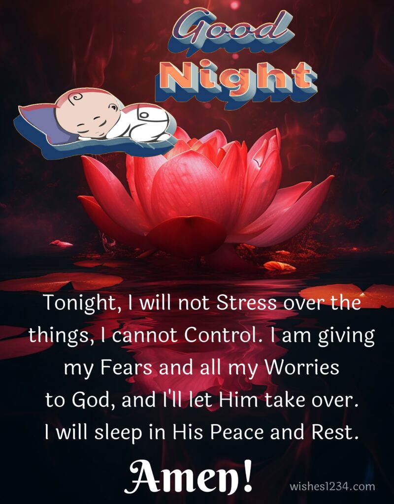 Good night blessing image.