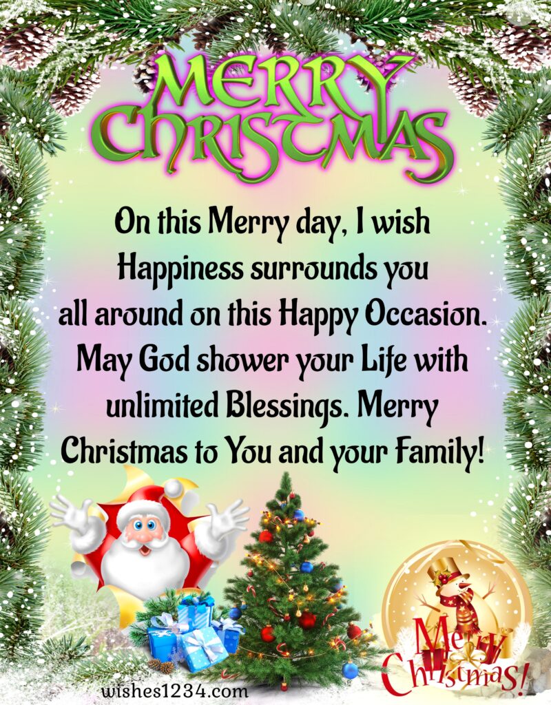 Beautiful Merry Christmas wishes.