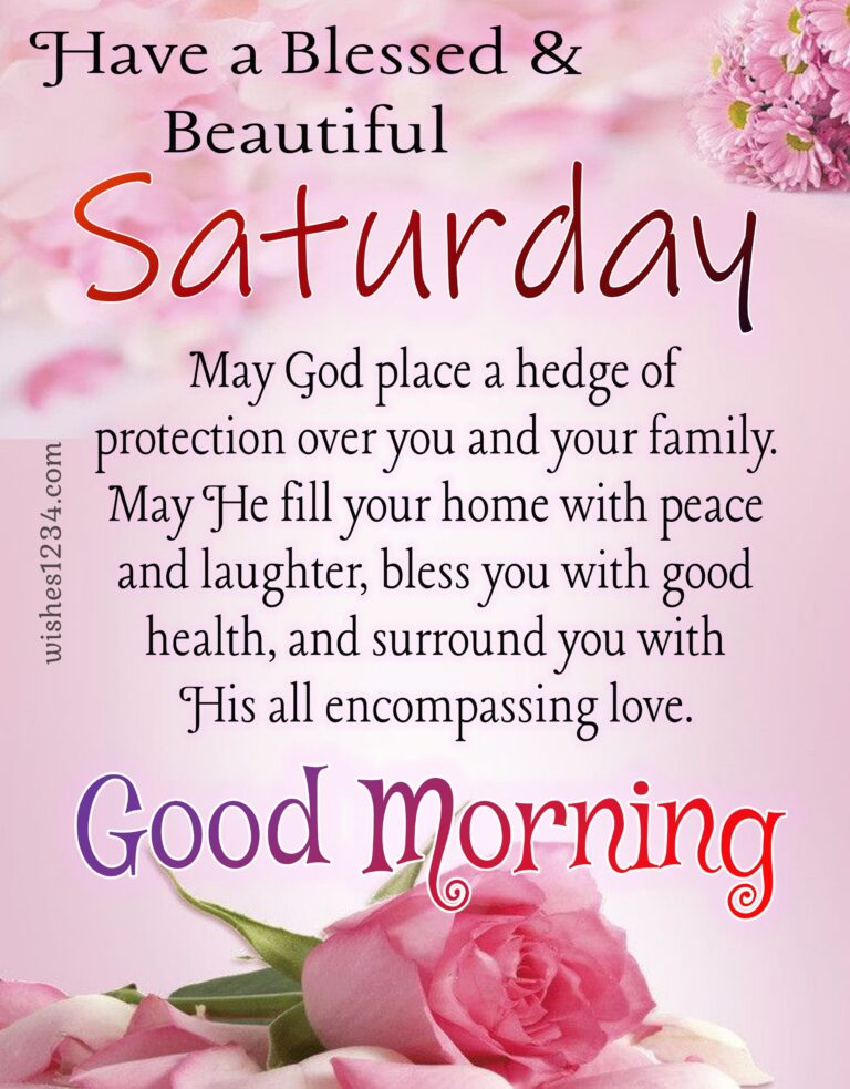 Good Morning Saturday Wishes and Blessings with Images