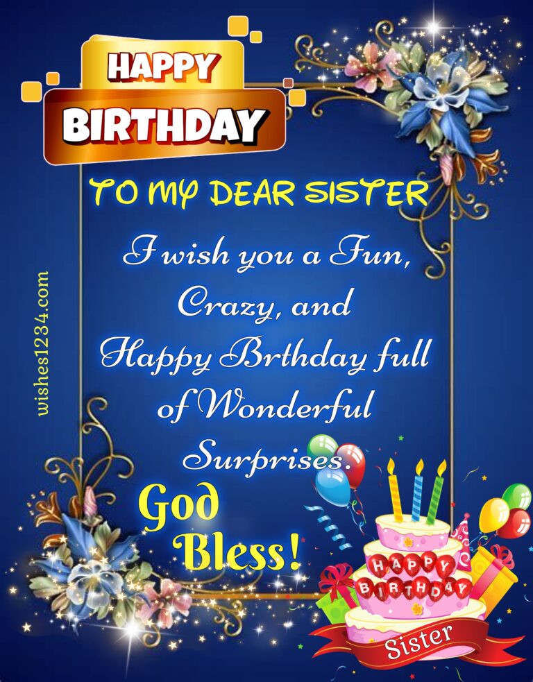 80+ Happy Birthday Sister Messages, Wishes, and Quotes