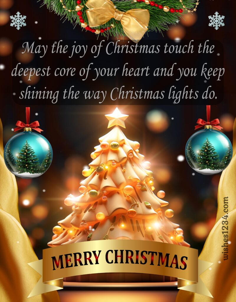 Christmas blessings card.