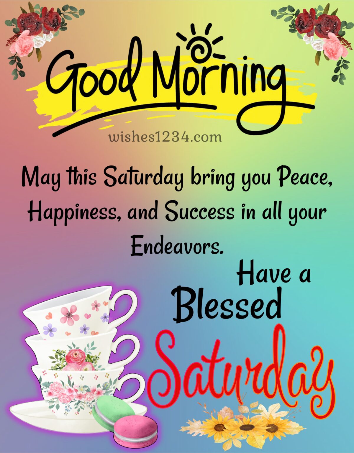 Good Morning Saturday Wishes and Blessings with Images