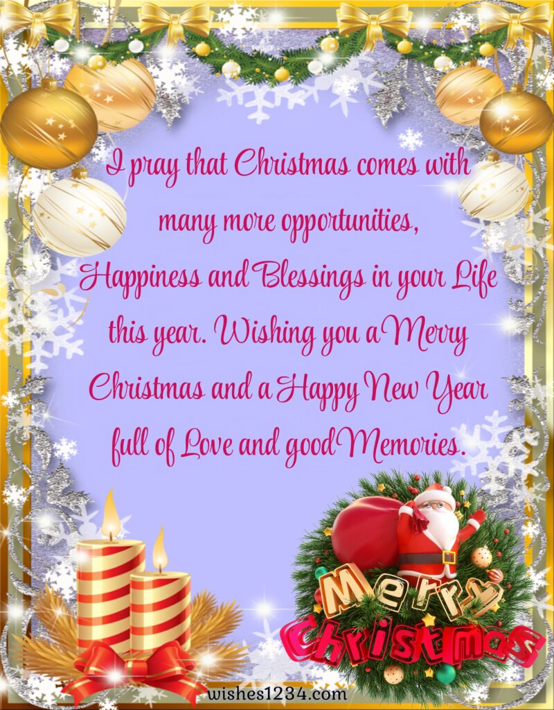 Merry Christmas and Happy new year wishes.